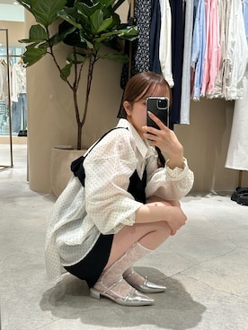「オーバーシャツ」｜erinaさん（レディース・157cm）の春コーディネート