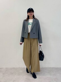 グリーンレーベルリラクシング　ツイルクロップド ジャケット ツイル クロップド ジャケット ―マシンウォッシャブル・防シワ―