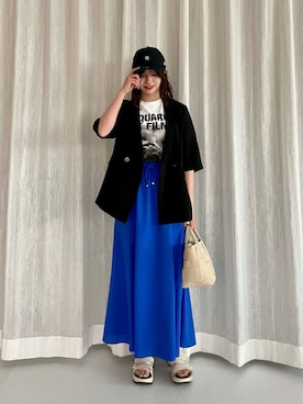 上田（ueda）さん（レディース・165cm）の夏コーディネート