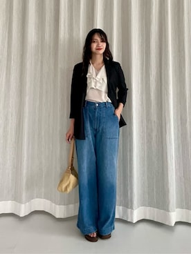 「marco masi（マルコマージ）のアイテム」を使った、上田（ueda）さん（レディース・165cm）の夏コーディネート