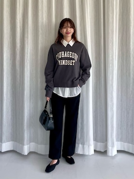 「ベーシック/トラッド」｜上田（ueda）さん（レディース・165cm）の秋コーディネート