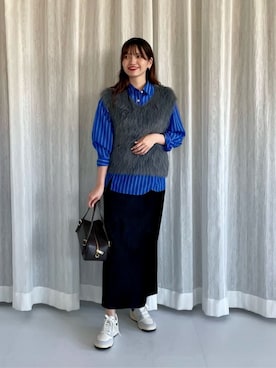 「ベーシック/トラッド」｜上田（ueda）さん（レディース・165cm）の秋コーディネート