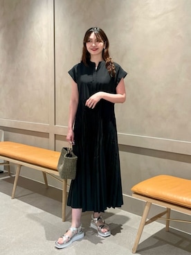 「アイテム（ワンピース）」を使った、上田（ueda）さん（レディース・165cm）の夏コーディネート