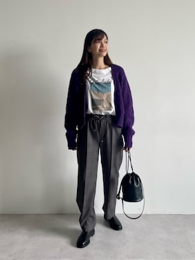 「TRICOTS JEAN MARC（トリコットジーンマルク）のアイテム」を使った、上田（ueda）さん（レディース・165cm）の秋コーディネート