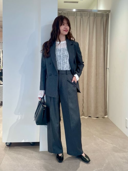 size SHORT/TALLあり］ホームスパン ストレート パンツ