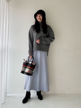 上田（ueda）さん（レディース・165cm）の冬コーディネート