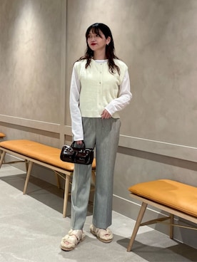 「ベーシック/トラッド」｜上田（ueda）さん（レディース・165cm）の秋コーディネート