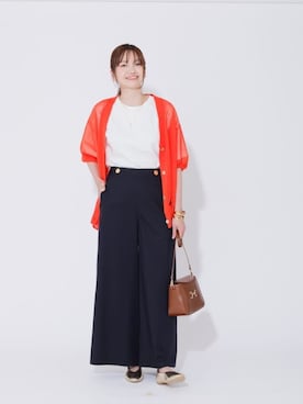 「骨格_ナチュラル」｜上田（ueda）さん（レディース・165cm）の夏コーディネート