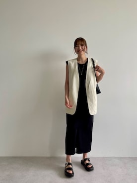 「骨格_ナチュラル」｜上田（ueda）さん（レディース・165cm）の春コーディネート