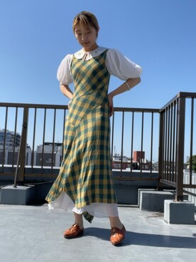 「GOWN」｜アオイさん（レディース・161cm）の秋コーディネート