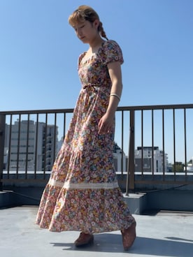 「VINTAGE（ヴィンテージ）のアイテム（その他シューズ）」を使った、アオイさん（レディース・161cm）の秋コーディネート