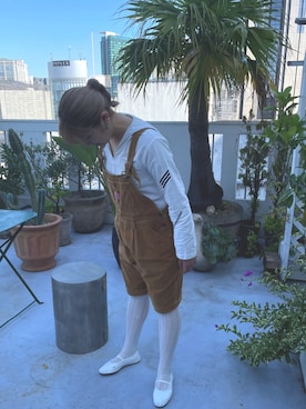 「マリン」｜「アイテム（バレエシューズ）」を使った、アオイさん（レディース・161cm）の秋コーディネート