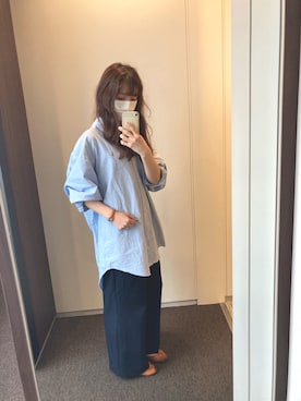 「SLOBE IENA（スローブイエナ）のアイテム（バレエシューズ）」を使った、monさん（レディース・155cm）の春コーディネート