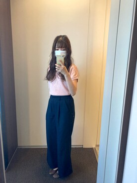 「SLOBE IENA（スローブイエナ）のアイテム（バレエシューズ）」を使った、monさん（レディース・155cm）の夏コーディネート