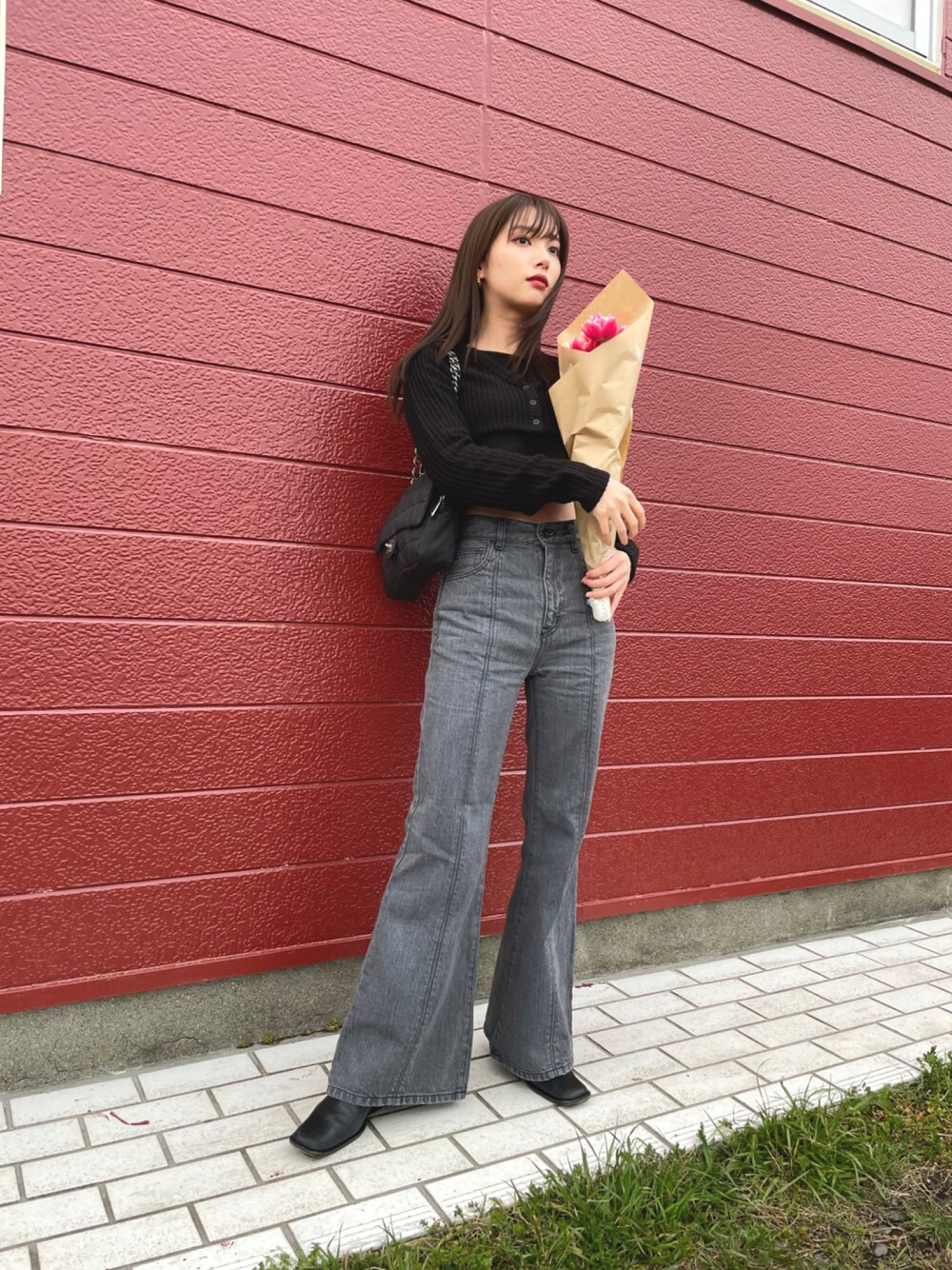LEANN MOMENT フレアデニム nyさん専用】LEANN MOMENT フレアパンツ