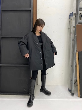 「AMAIL（アマイル）のアイテム」を使った、谷川菜奈さん（レディース・153cm）の秋コーディネート