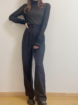 「GRL」｜「アイテム（その他トップス）」を使った、Airiさん（レディース・160cm）の冬コーディネート
