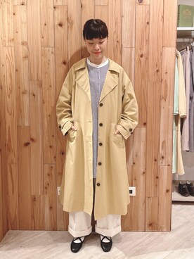 「Samansa Mos2（サマンサ モスモス）のアイテム（トレンチコート）」を使った、Hui Hui💋💐さん（レディース・160cm）の春コーディネート