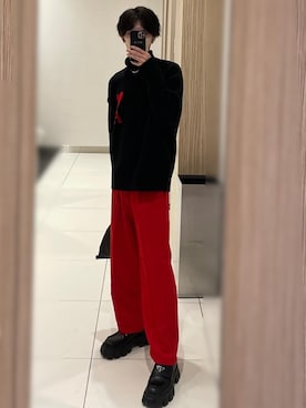 「ami（アミ）のアイテム」を使った、koutaroさん（メンズ・173cm）の冬コーディネート
