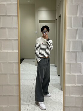 「インスタフォローしてね！」｜koutaroさん（メンズ・173cm）の秋コーディネート