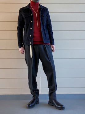 「IDEALITE（イディアライト）のアイテム」を使った、karn1outfit1さん（メンズ・164cm）の冬コーディネート