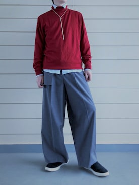「IDEALITE（イディアライト）のアイテム」を使った、karn1outfit1さん（メンズ・164cm）の秋コーディネート