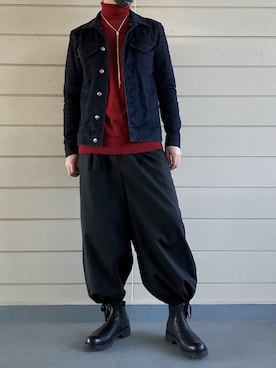 「IDEALITE（イディアライト）のアイテム」を使った、karn1outfit1さん（メンズ・164cm）の冬コーディネート
