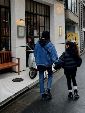 「CA4LA（カシラ）のアイテム」を使った、roo.さん（キッズ・140cm）の春コーディネート