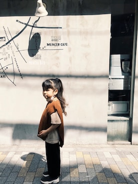 「5歳」｜「アイテム（ベスト）」を使った、roo.さん（キッズ・100cm）の夏コーディネート