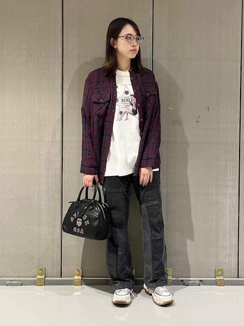直営店限定》VARSITY LEATHER MINI-BOSTON BAG/ バーシティー