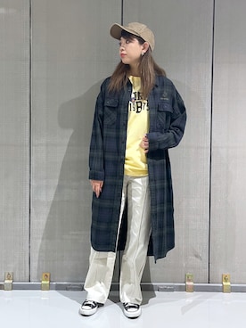 「AVIREX（アヴィレックス）のアイテム（シャツワンピース）」を使った、ｍａｙｕｋｏさん（レディース・165cm）の秋コーディネート