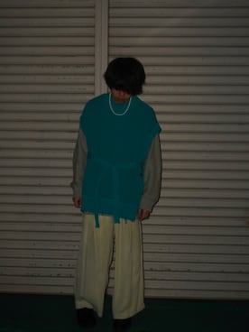 「RYO TAKASHIMA（リョウタカシマ）のアイテム（スラックス）」を使った、「  」さん（メンズ・168cm）の冬コーディネート