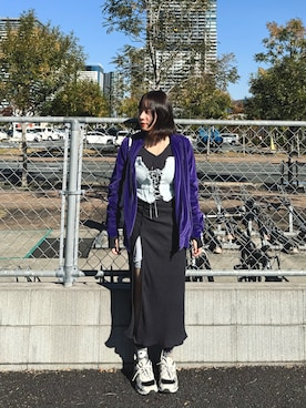 「Needles（ニードルス）のアイテム（その他アウター）」を使った、nianさん（レディース・156cm）の冬コーディネート
