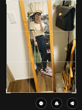 「abcd（ナシ）のアイテム（バッグ）」を使った、h1992さん（レディース・159cm）の夏コーディネート