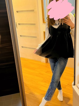 「キャミビスチェ」｜__riho__さん（レディース・154cm）の春コーディネート