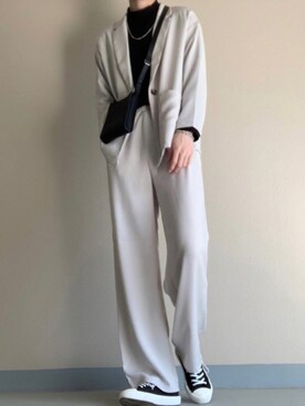 セットアップを使った モックネック のメンズ人気ファッションコーディネート Wear