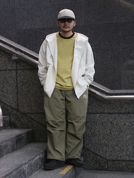 「アイテム（マウンテンパーカー）」を使った、idenoyudaiさん（メンズ・170cm・20代）の春コーディネート