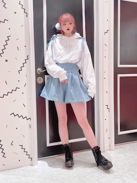 「アイテム（シュシュ）」を使った、𝒮𝒶𝓎𝒶𝓀𝒶さん（レディース・154cm）の冬コーディネート