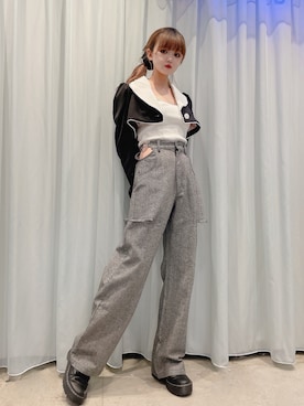 「LILICIOUS」｜「アイテム（ジャケット/アウター）」を使った、𝒮𝒶𝓎𝒶𝓀𝒶さん（レディース・154cm）の秋コーディネート