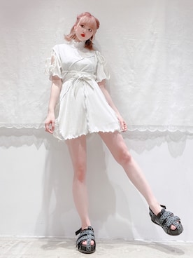 「リルリリー」｜「アイテム（アクセサリー）」を使った、𝒮𝒶𝓎𝒶𝓀𝒶さん（レディース・154cm）の夏コーディネート