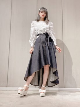 「アイテム（ヘアピン）」を使った、𝒮𝒶𝓎𝒶𝓀𝒶さん（レディース・154cm）の春コーディネート