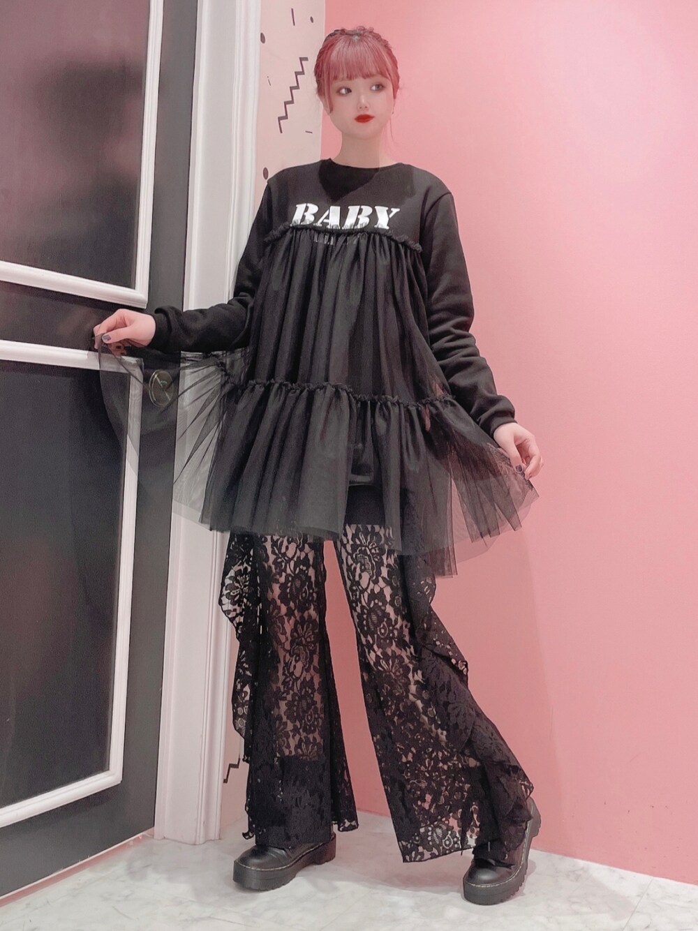 lilLilly（リルリリー）の「レースフリルパンツ（その他パンツ