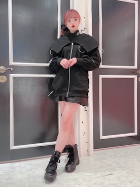 「アイテム（シュシュ）」を使った、𝒮𝒶𝓎𝒶𝓀𝒶さん（レディース・154cm）の冬コーディネート