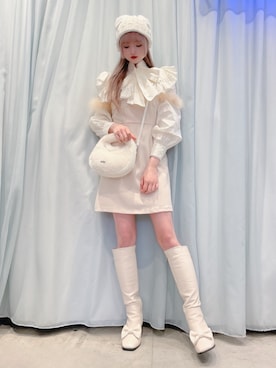 「LILICIOUS」｜𝒮𝒶𝓎𝒶𝓀𝒶さん（レディース・154cm）の冬コーディネート