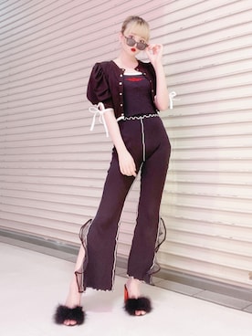 「LILICIOUS（リリシャス）のアイテム」を使った、𝒮𝒶𝓎𝒶𝓀𝒶さん（レディース・154cm）の夏コーディネート