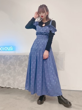 「ドット柄」｜𝒮𝒶𝓎𝒶𝓀𝒶さん（レディース・154cm）の秋コーディネート