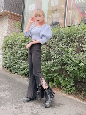 「PAIN（ペイン）のアイテム」を使った、𝒮𝒶𝓎𝒶𝓀𝒶さん（レディース・154cm）の夏コーディネート