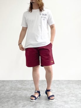 「SHAKA（シャカ）のアイテム」を使った、Nylaus officialさん（メンズ・175cm）の夏コーディネート