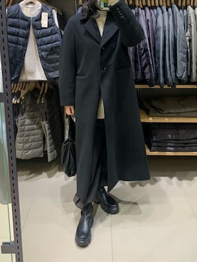 「ローリーズファーム(LOWRYS FARM)」｜「アイテム（チェスターコート）」を使った、ㅤㅤㅤㅤㅤㅤㅤㅤㅤㅤㅤㅤㅤさん（レディース・169cm）の冬コーディネート