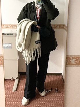 「KBF（ケイビーエフ）のアイテム（ノーカラージャケット）」を使った、ㅤㅤㅤㅤㅤㅤㅤㅤㅤㅤㅤㅤㅤさん（レディース・169cm）の秋コーディネート